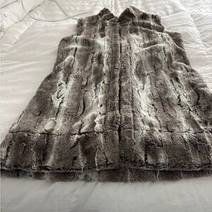 Pandemonium Millinery Reversible Faux Fur Vest Size M Worn once